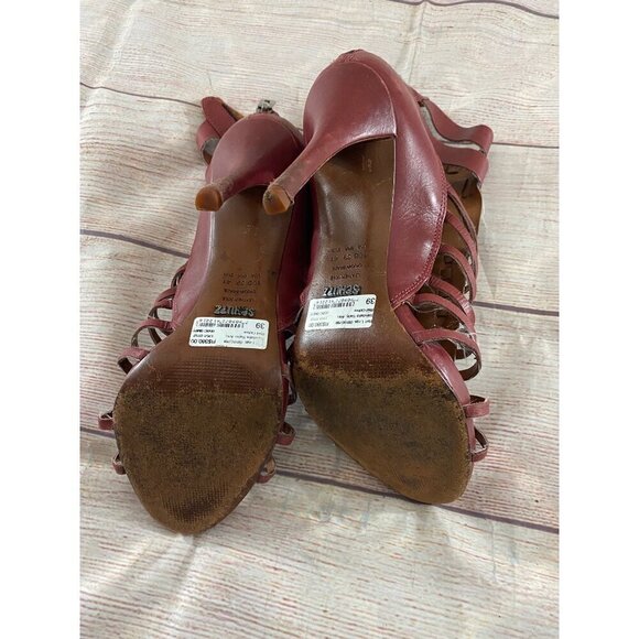 Schutz Women's Red Orchid Gladiator Stilleto Heel - 10B - Picture 5 of 13